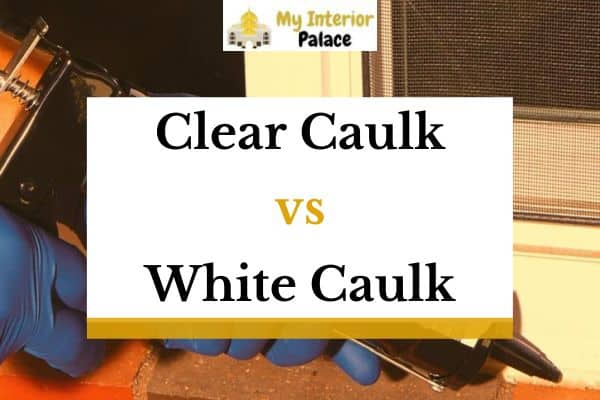 white or clear caulk around bathroom sink