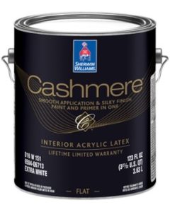 Bucket of Sherwin Williams Cashmere.
