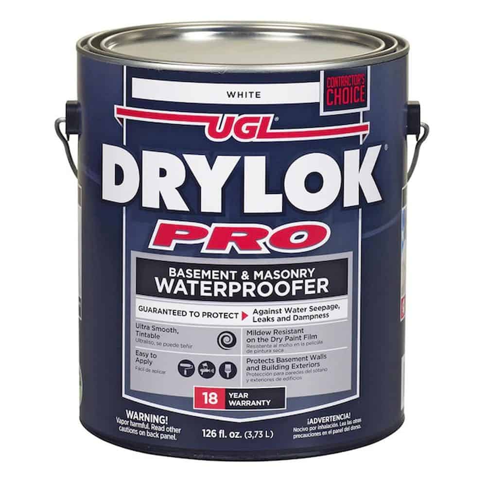 Bucket of drylock pro.