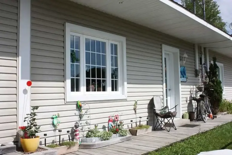 Front house window.