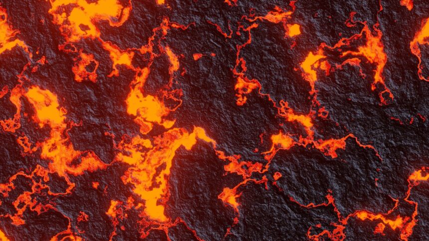 a magma body is most realistically represented by picturing