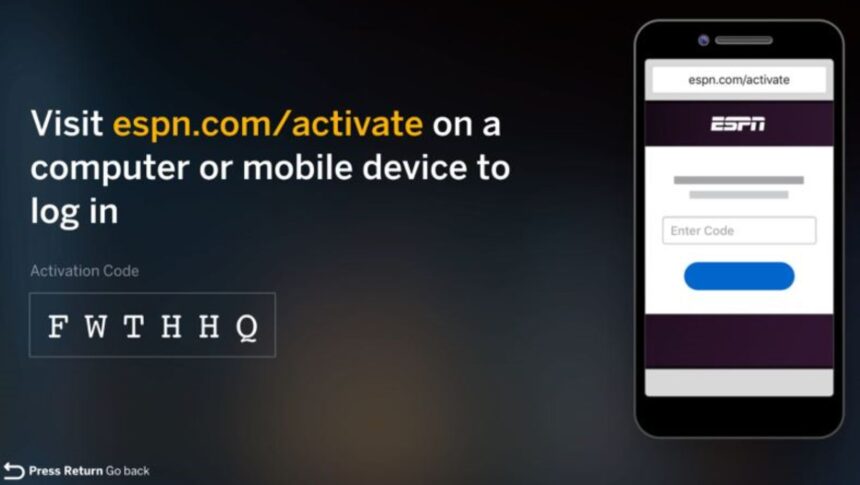 espn.com/activate code