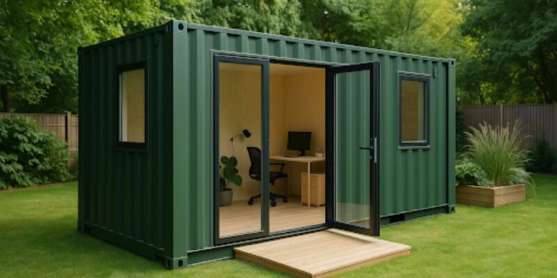 Build a Backyard Office or Studio with a Shipping Container