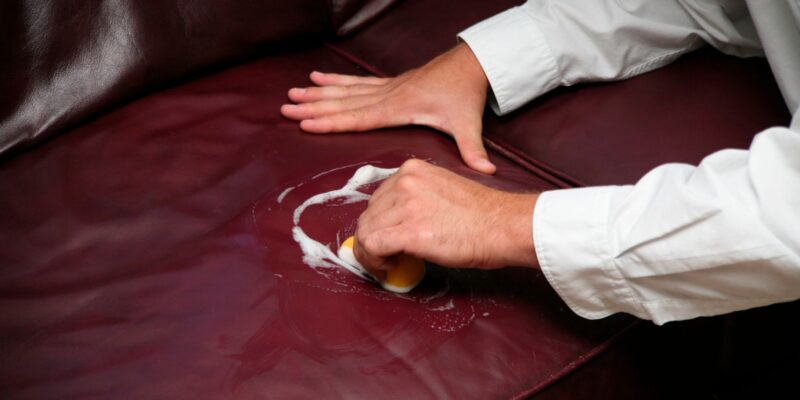 Cleaning and Sanding Your Leather Before Dyeing Your Sofa